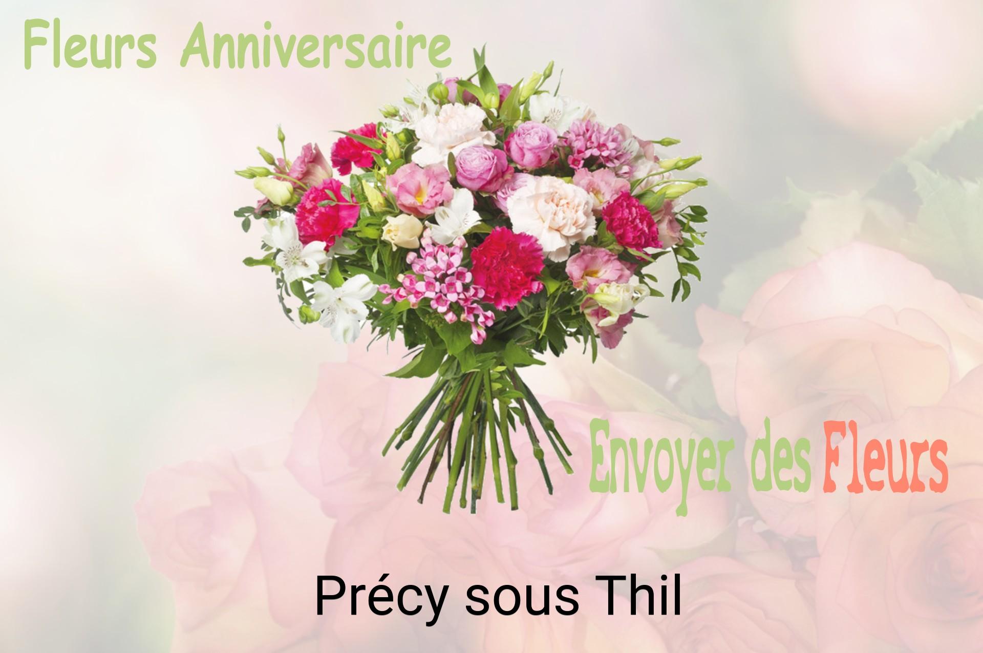 Bouquet de fleurs d’anniversaire livré à Précy-sous-Thil
