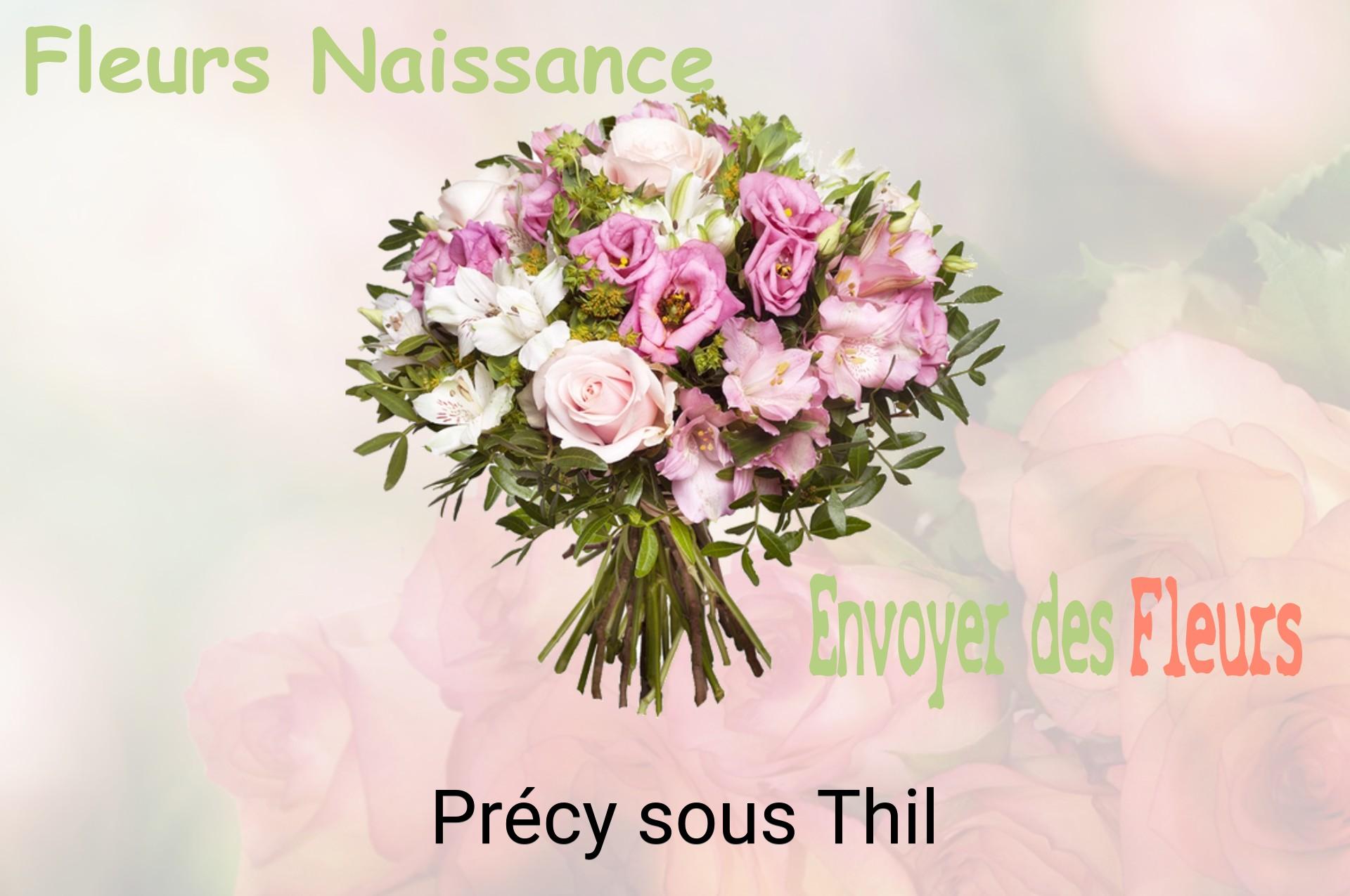 Bouquet de fleurs de naissance livré à Précy-sous-Thil